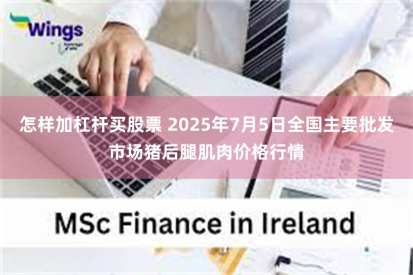 怎样加杠杆买股票 2025年7月5日全国主要批发市场猪后腿肌肉价格行情