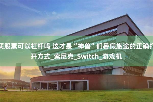 买股票可以杠杆吗 这才是“神兽”们暑假旅途的正确打开方式_索尼克_Switch_游戏机