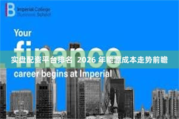 实盘配资平台排名  2026 年能源成本走势前瞻